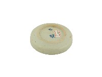 陶瓷製灰褐色圓盤狀菸灰缸藏品圖，第2張