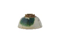 白地彩繪花草紋陶碗藏品圖，第2張