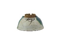 白地彩繪花草紋陶碗藏品圖，第2張