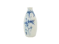 青花古仙款竹林紋窄口瓶藏品圖，第1張