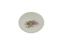 白地印花彩繪折枝玫瑰紋瓷碟藏品圖，第1張