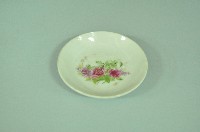 白地印花彩繪折枝玫瑰紋瓷碟藏品圖，第1張