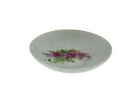 白地印花彩繪折枝玫瑰紋瓷碟藏品圖，第1張