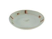 帶款描金虹彩抽象紋磁碟藏品圖，第1張