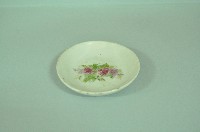 白地印花彩繪折枝玫瑰紋瓷碟藏品圖，第1張