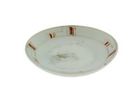 帶款描金虹彩抽象紋磁碟藏品圖，第1張