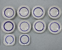 青花雙鳳紋碟、青花四方碟、青花圓碟（多組）藏品圖，第3張