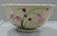 青花青線瓷碗(兩件)、彩繪寫意花卉紋瓷碗（多組）藏品圖，第4張