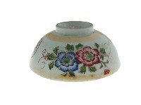 金口彩繪印紋折枝花卉紋瓷碗（多組）藏品圖，第4張