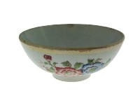 金口彩繪印紋折枝花卉紋瓷碗（多組）藏品圖，第7張