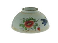 金口彩繪印紋折枝花卉紋瓷碗（多組）藏品圖，第8張