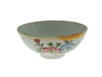 金口彩繪印紋折枝花卉紋瓷碗（多組）藏品圖，第9張