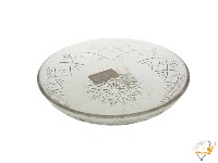 幾何形裝飾紋透明玻璃碟(多組)藏品圖，第7張