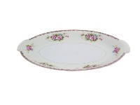 彩繪印花折枝花卉紋橢圓形盤（多組）藏品圖，第9張