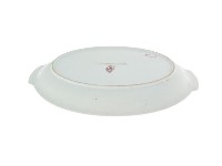 彩繪印花折枝花卉紋橢圓形盤（多組）藏品圖，第10張