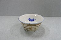 青釉彩繪印文植物紋凹口杯（多件）藏品圖，第7張