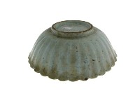 青花彩繪模壓鶴紋花口深腹碗、彩繪寫意山水紋輪花口深腹碗、彩繪寫意山水紋深腹碗藏品圖，第4張