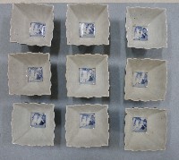 青花盾型紋鈁小型碗（多組）藏品圖，第11張