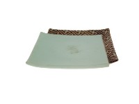 釉裡紅錦地紋變形角小型盤（多組）藏品圖，第3張