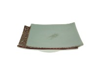 釉裡紅錦地紋變形角小型盤（多組）藏品圖，第5張