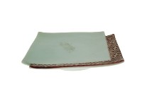 釉裡紅錦地紋變形角小型盤（多組）藏品圖，第9張