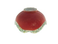 紅地五彩卷草紋花口碗（多組）藏品圖，第2張