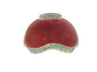 紅地五彩卷草紋花口碗（多組）藏品圖，第4張