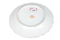 金邊花口粉彩府徽章款瓷盤藏品圖，第2張