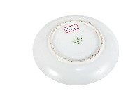 印花彩繪葉紋白地瓷盤藏品圖，第2張