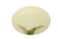 綠釉印花葉紋綠地瓷盤藏品圖，第1張