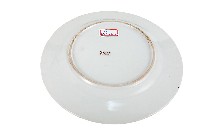 金口金線圈紋白地瓷盤藏品圖，第2張