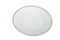 金線圈紋白地瓷盤藏品圖，第1張