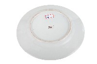 金線圈紋白地瓷盤藏品圖，第2張