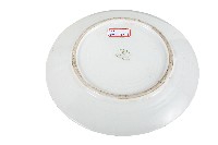 金線圈紋白地瓷盤藏品圖，第2張