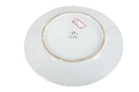 金線圈紋白地瓷盤藏品圖，第2張