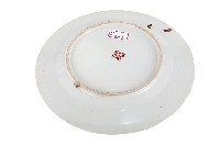 金線圈紋白地瓷盤藏品圖，第2張