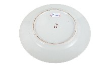 金線圈紋白地瓷盤藏品圖，第2張