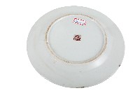 金線圈紋白地瓷盤藏品圖，第2張