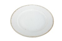 金線圈紋白地瓷盤藏品圖，第1張