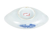 青花鮕魚藻紋崚型瓷盤藏品圖，第2張