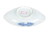 青花鮕魚藻紋崚型瓷盤藏品圖，第2張