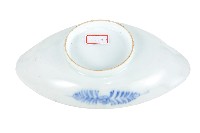 青花香魚藻紋崚型瓷盤藏品圖，第2張