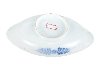 青花香魚藻紋崚型瓷盤藏品圖，第2張