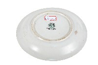 彩繪覆蓮印花雙花卉紋白地瓷盤藏品圖，第2張