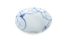 青花曲線蘭花紋盤藏品圖，第1張