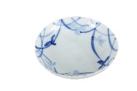 青花曲線蘭花紋盤藏品圖，第1張