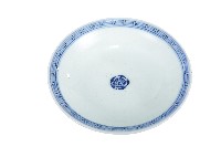 青花纏枝花卉開光山水花輪花紋碗藏品圖，第1張