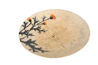 彩繪蒲公英紋盤藏品圖，第1張