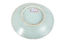 青地帆船波浪紋盤藏品圖，第2張