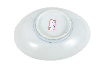 青花蘭草紋橢圓型瓷盤藏品圖，第2張